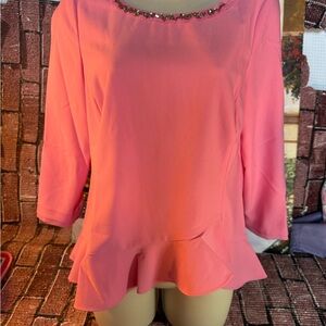 Elegant Women's Top with rhinestone accents size 6